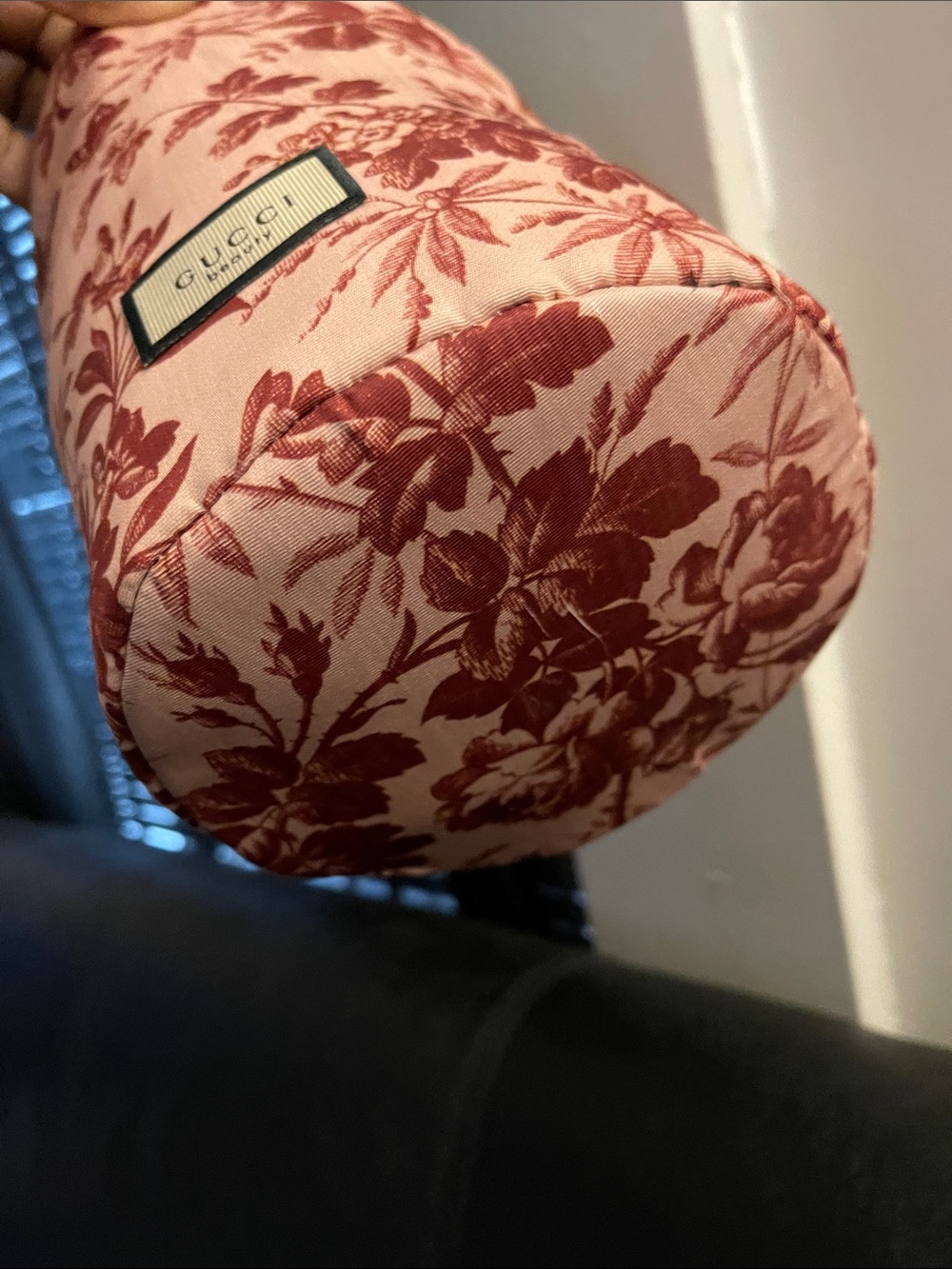 Gucci GWP Red Floral Cosmetic Bag with drawstring closure New - Picture 5 of 13
